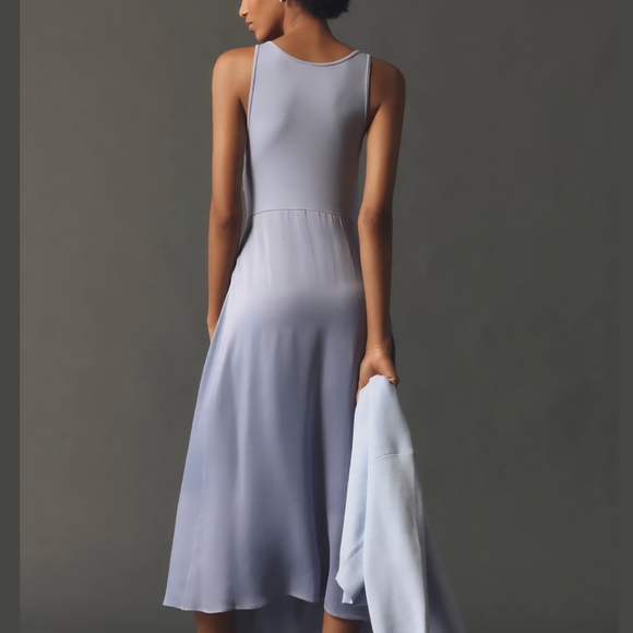 Anthropologie The Gemini Twofer Sweater+Dress Size Medium Purple New - Picture 2 of 10